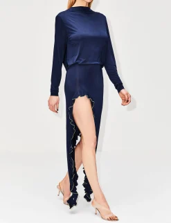 Alea Cowl-Back Dress