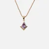Amethyst and Lemon Quartz Twinkle Necklace