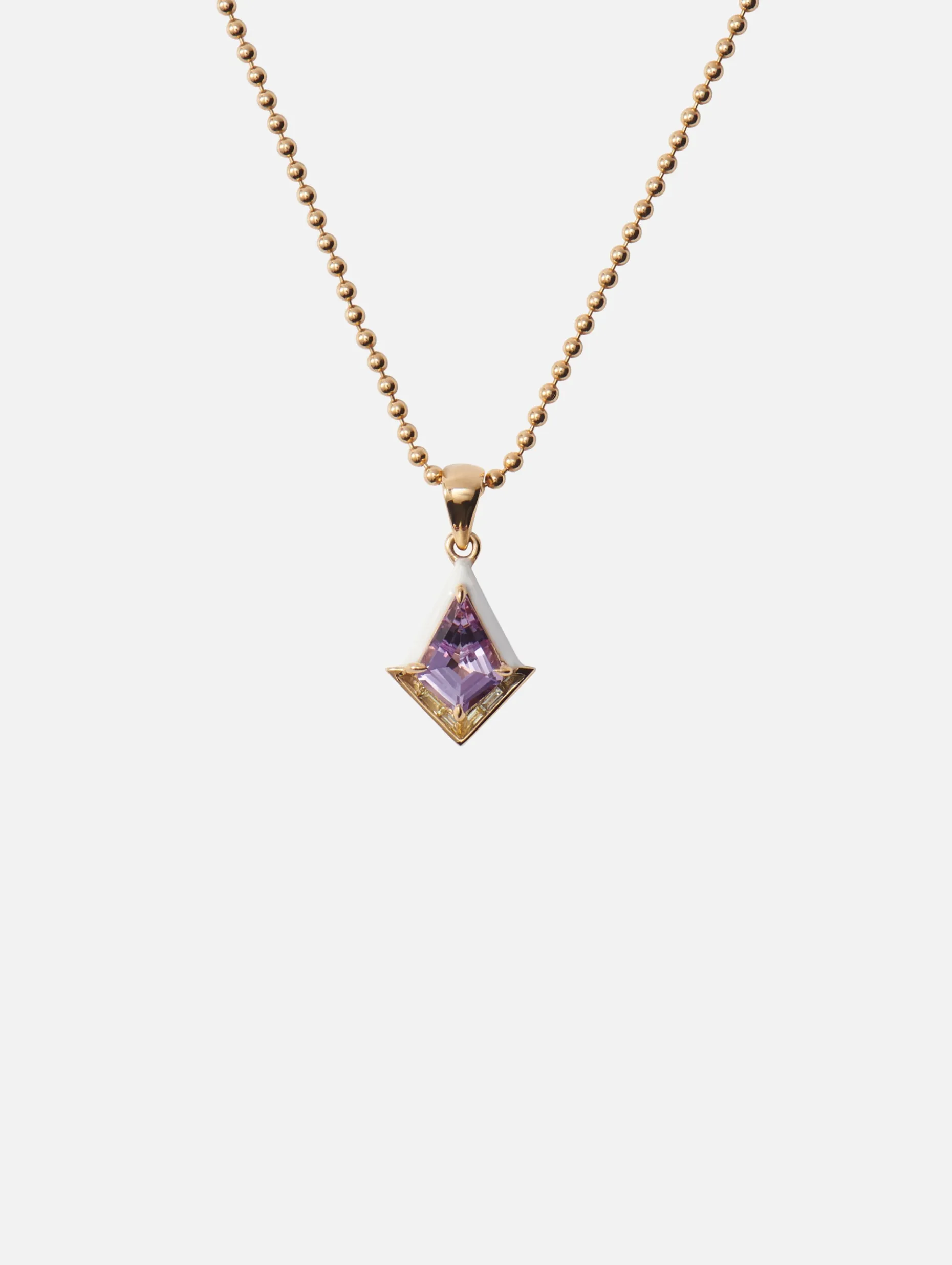 Amethyst and Lemon Quartz Twinkle Necklace