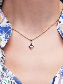 Amethyst and Lemon Quartz Twinkle Necklace