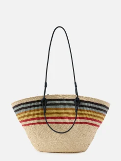 Anagram Stripe Basket Bag