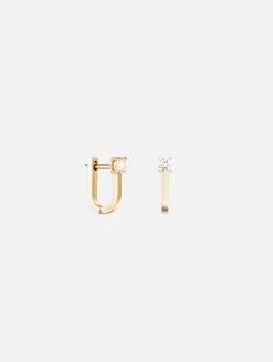 Aria U Huggie Hoops