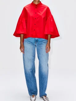 Balloon Sleeve Top