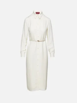 Belted Button Up Dress