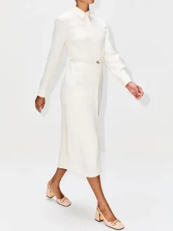 Belted Button Up Dress