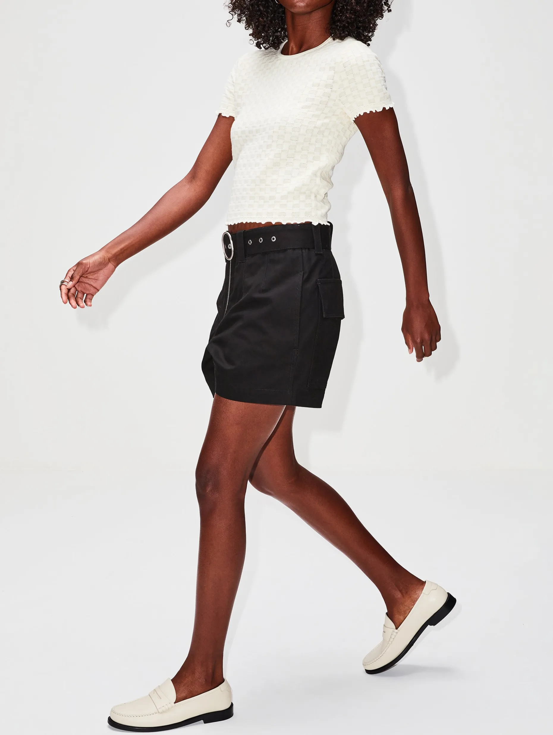 Belted Tailored Short