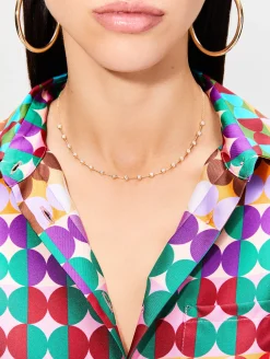 Bezel Diamond Necklace
