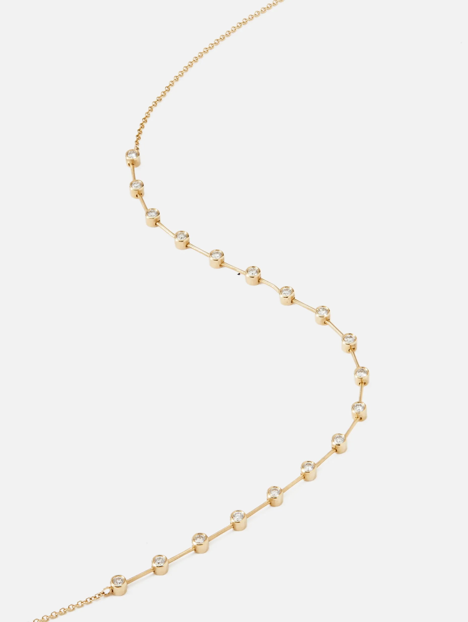 Bezel Diamond Necklace