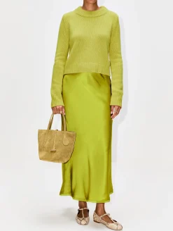 Bias Cut Silk Skirt
