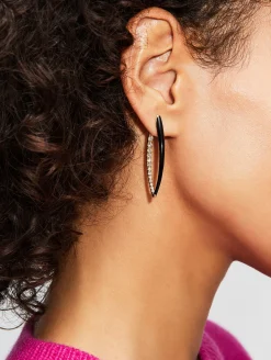 Black Large Cristina Earrings