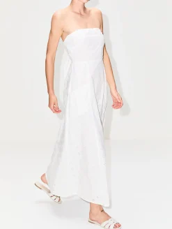 Broderie Strapless Dress