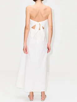 Broderie Strapless Dress