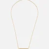 Carrington Two Tone Diamond ID Bar Necklace