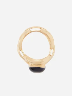 Catena Cabochon Blue Sapphire Ring