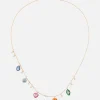 Catena Enamel and Rainbow Sapphire Necklace
