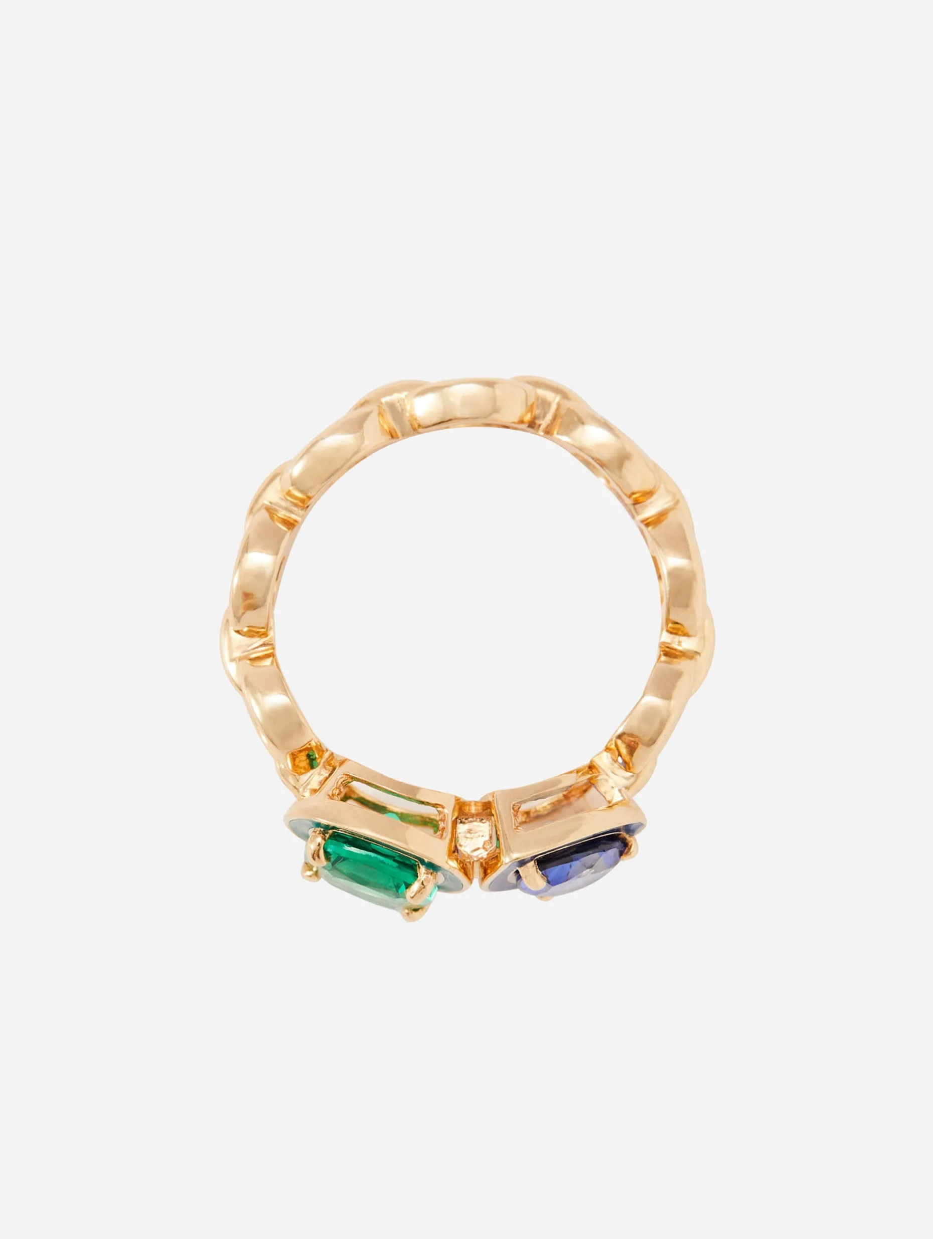 Catena Enamel Double Ring