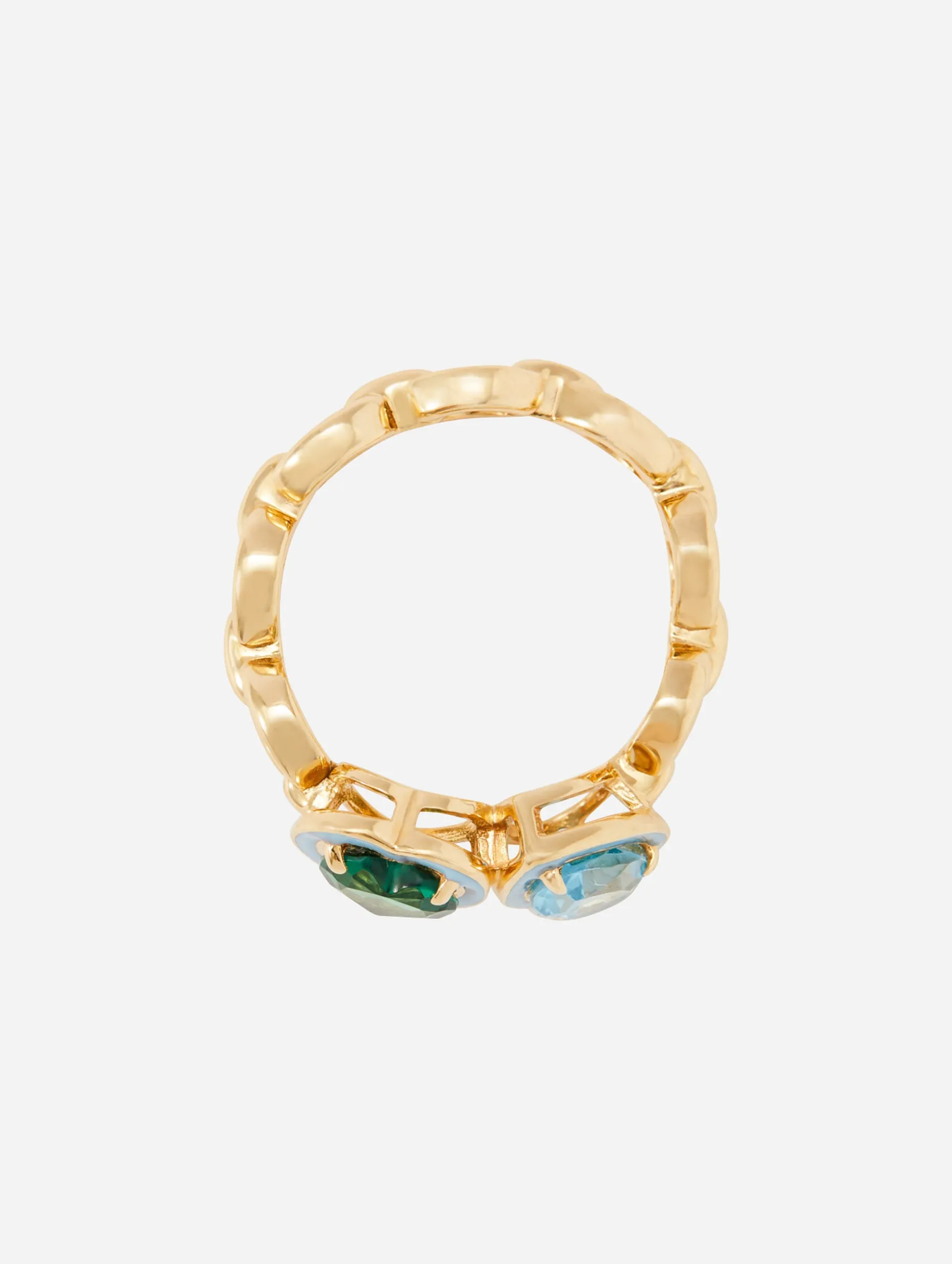 Catena Enamel Double Ring
