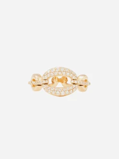Catena Large Link Diamond Ring