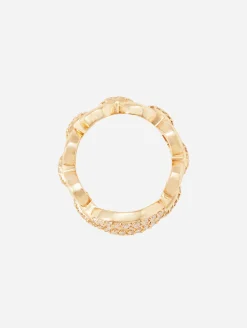 Catena Large Link Diamond Ring