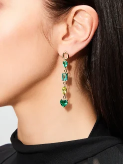 Catena Multi Stone Green Earrings