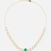 Catena Pear Cut Emerald Necklace