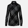 Check Button Up Blouse