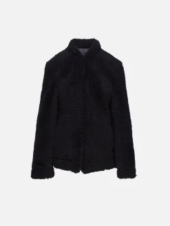 Cinched Shearling Jacket