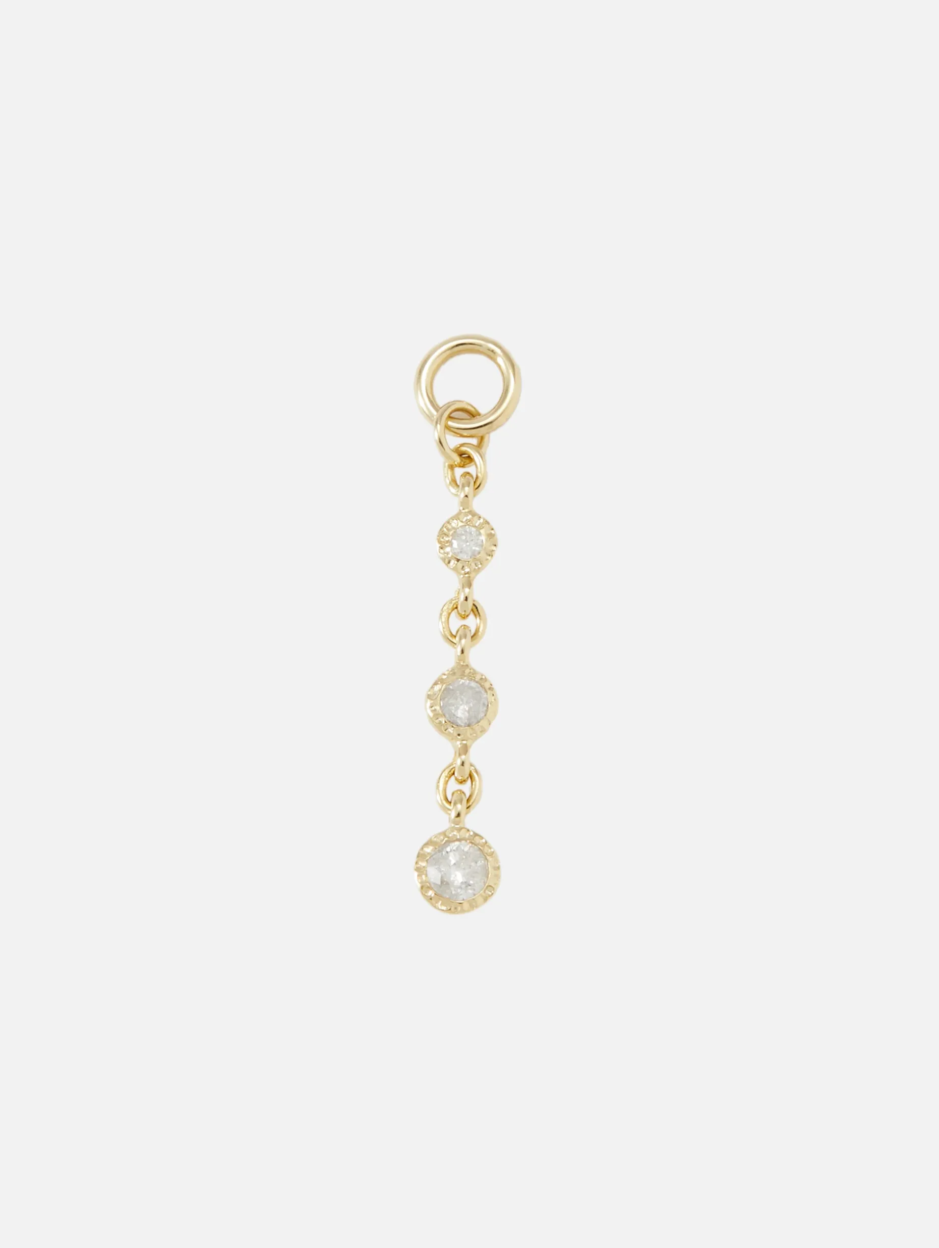 Classic Hammered Bezel Charms
