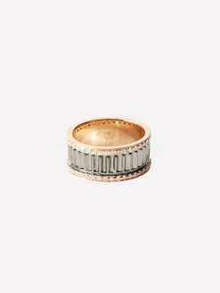 Clive Two-Toned Fluted Band Ring