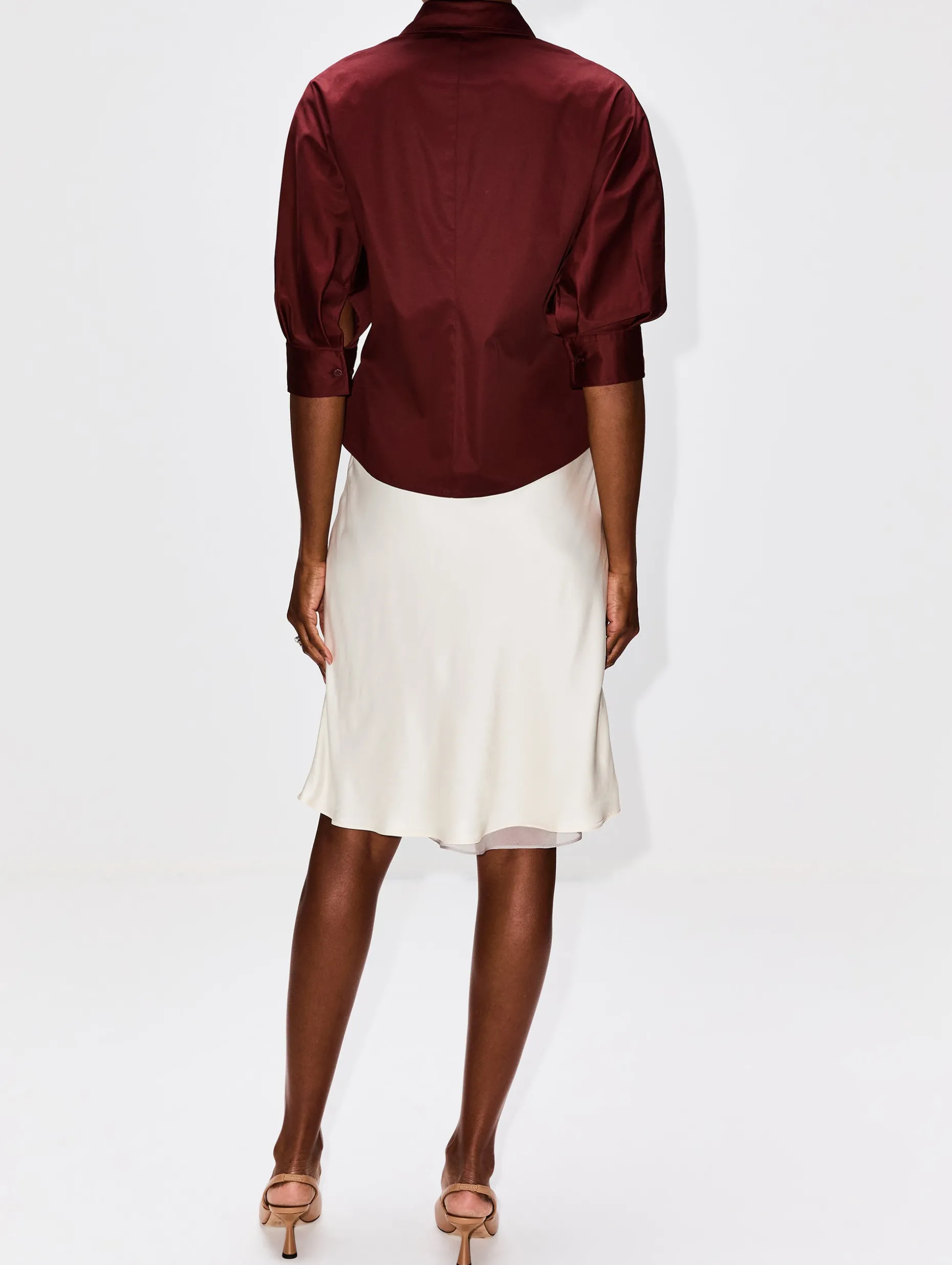 Colette 3/4 Sleeve Button Down Top