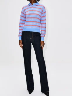 Collegiate Stripe Polo Shirt