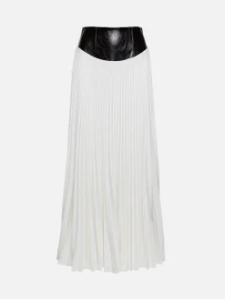 Cotton Pleated Skirt