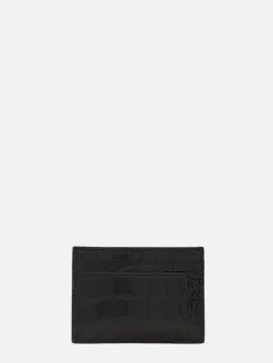 Croco Print Card Holder