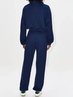 Cropped Half Zip Sweatshirt