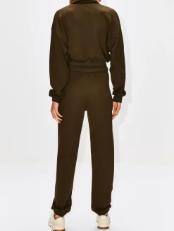 Cropped Half-Zip Sweatshirt