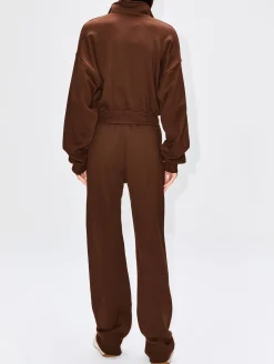Cropped Half-Zip Sweatshirt