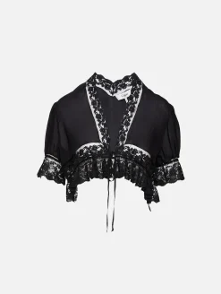 Cropped Lace Blouse