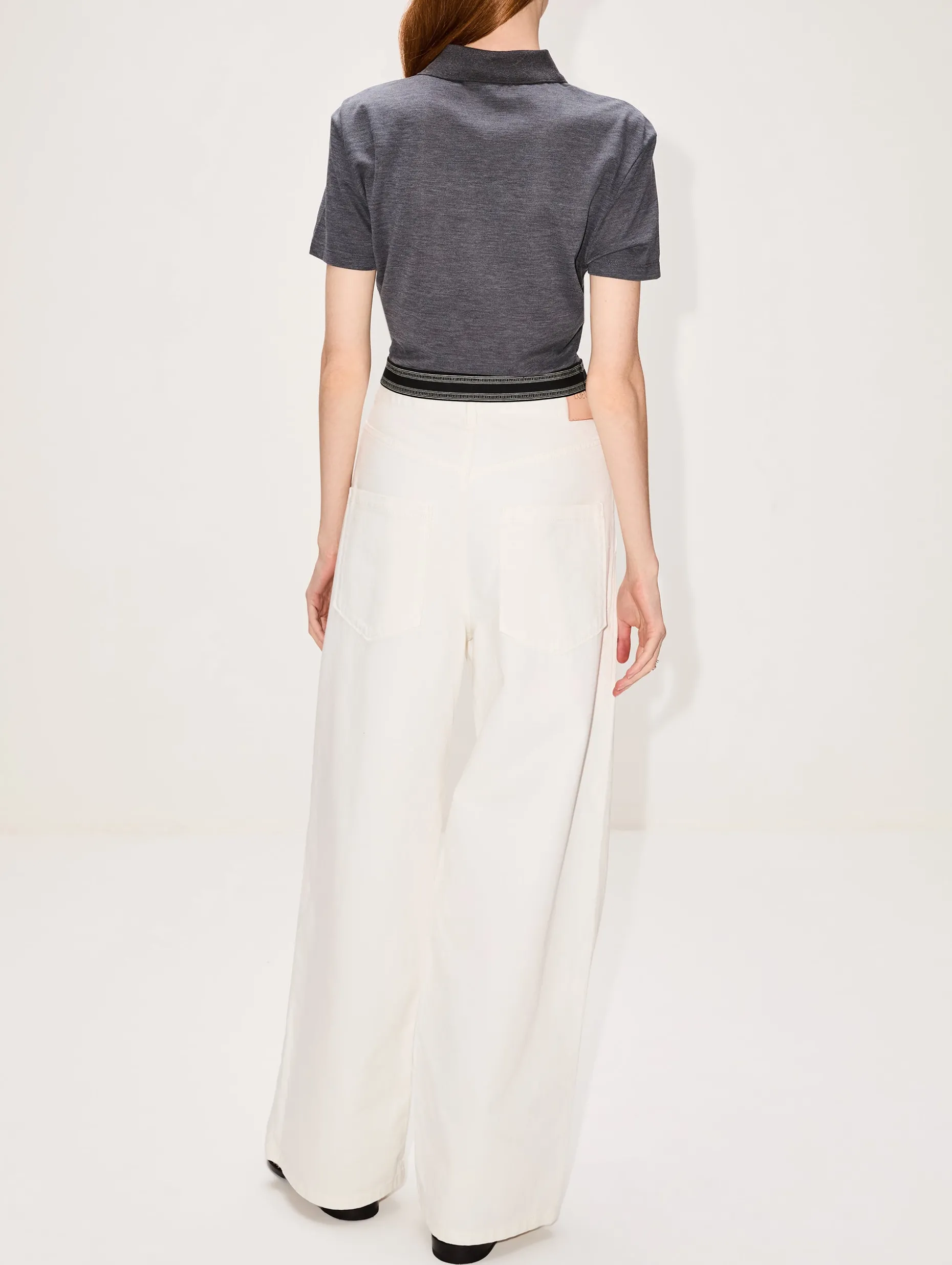 Cropped Polo Shirt