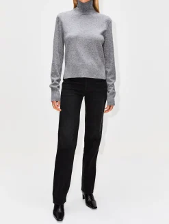 Cropped Turtleneck Top