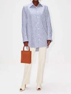 Curved Shape Cotton Linen Shirt