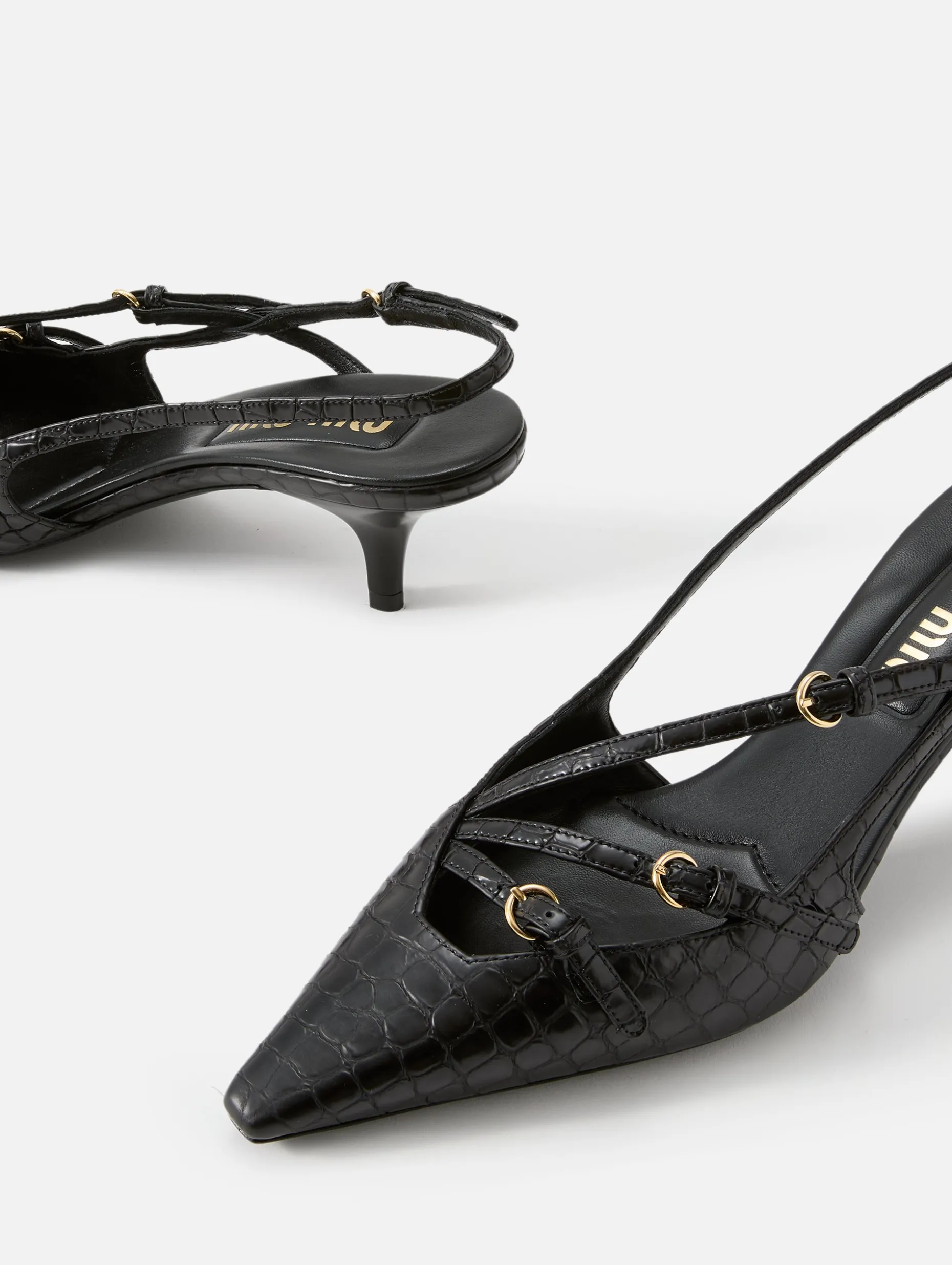 Decollete Buckle Slingback