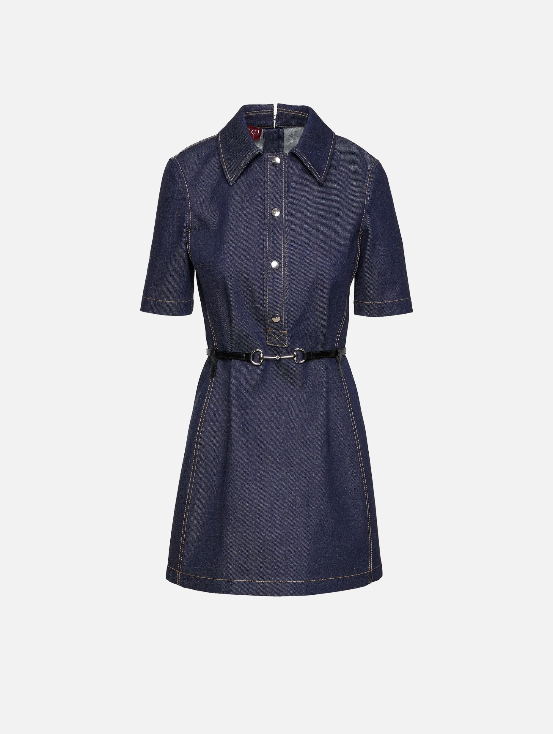 Denim Belted Dress