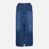 Denim Midi Skirt
