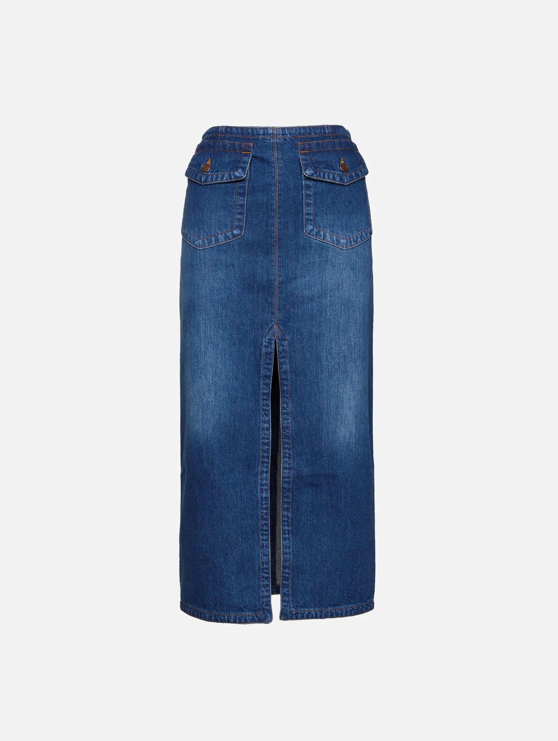 Denim Midi Skirt