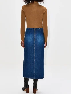 Denim Midi Skirt