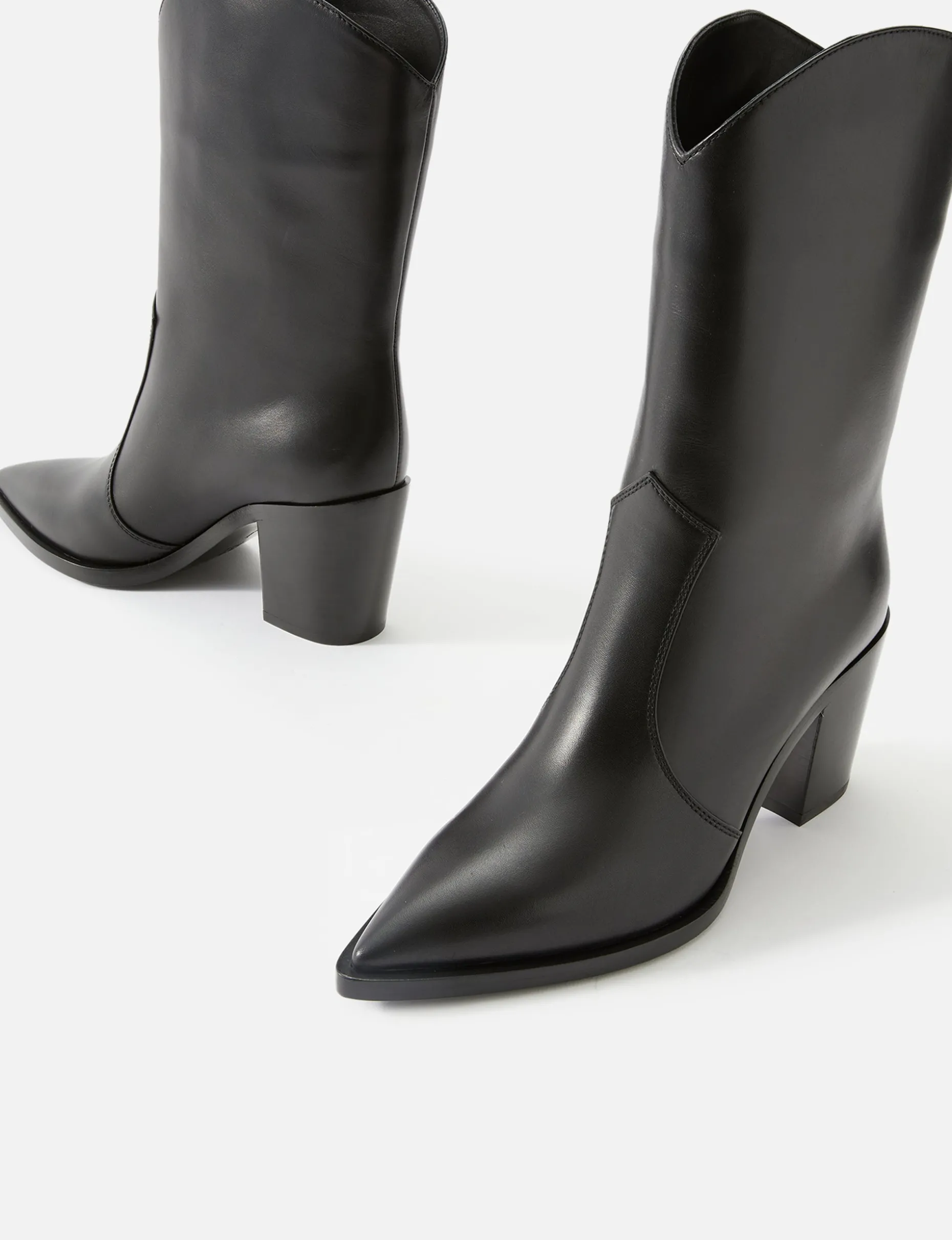 Denver Leather Western Boot