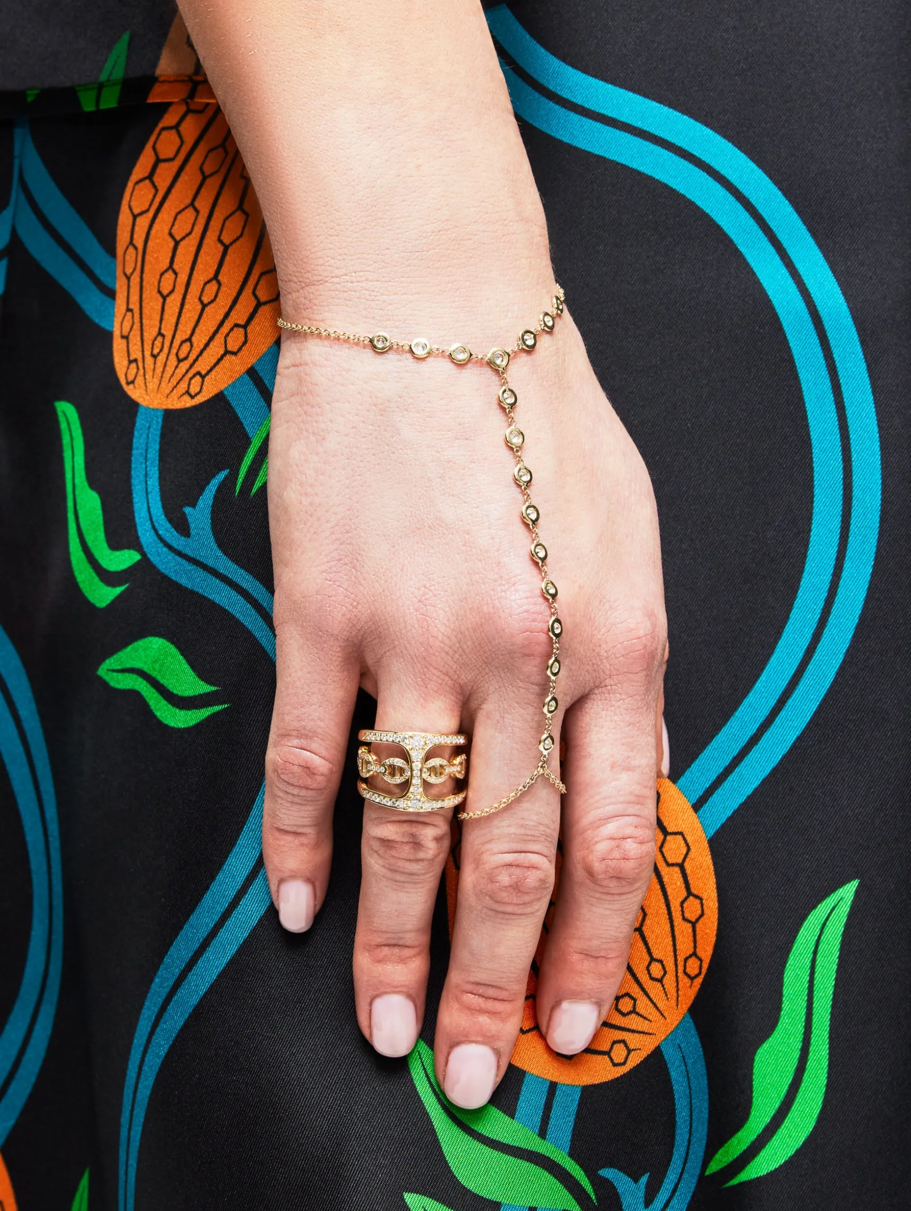 Diamond Finger Bracelet