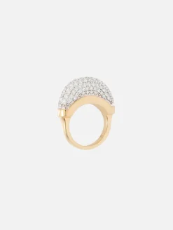 Diamond Pave Luna Mini Ring