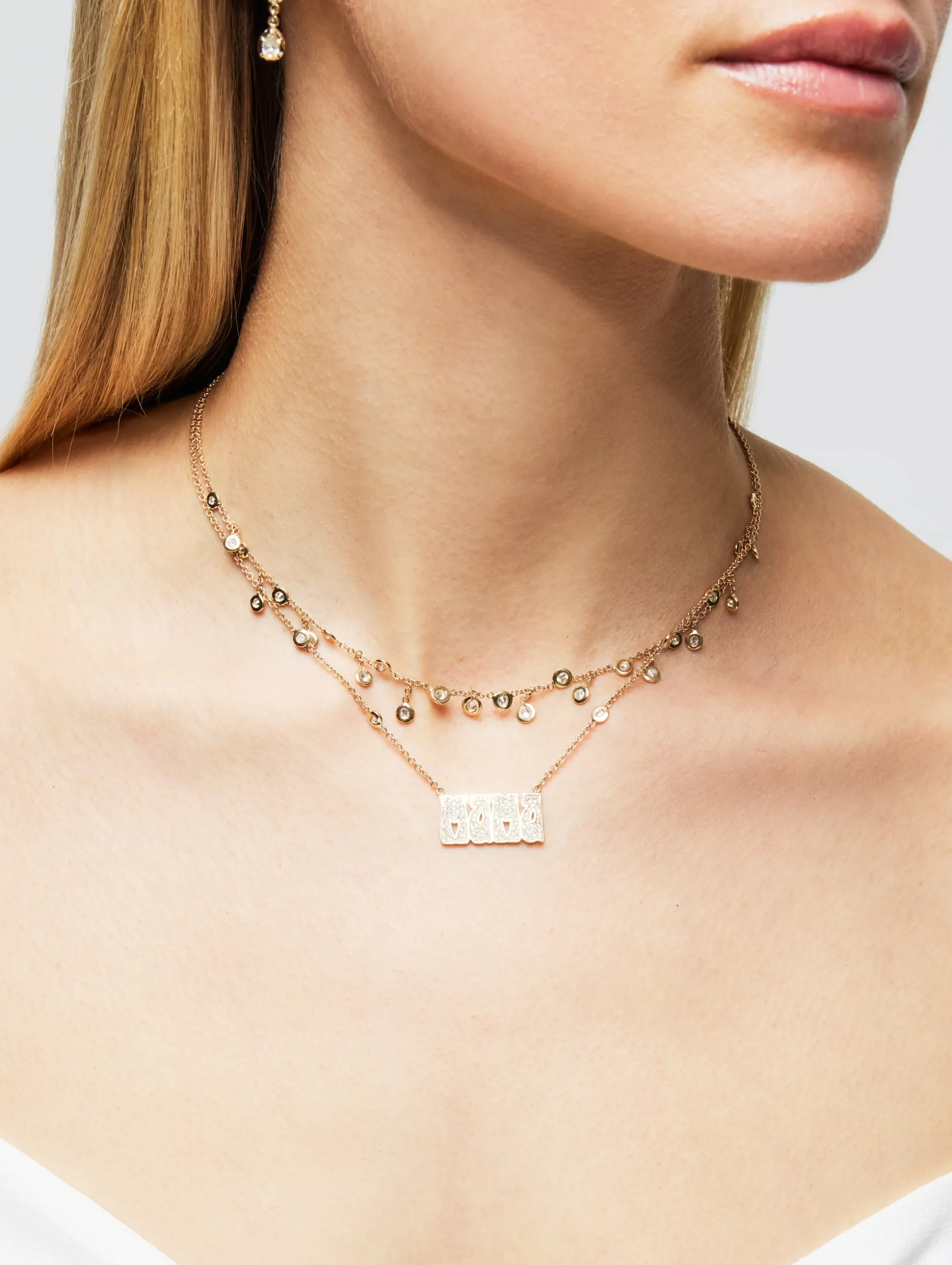Diamond Shaker Necklace