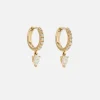 Diamond Water Drop Goddess Hoops